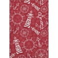 thumbnail image 2 of Addison Rugs Mayfield Washable Coastal Nautical Red Rectangle Rug, 2'6" x 3'10", 2 of 6