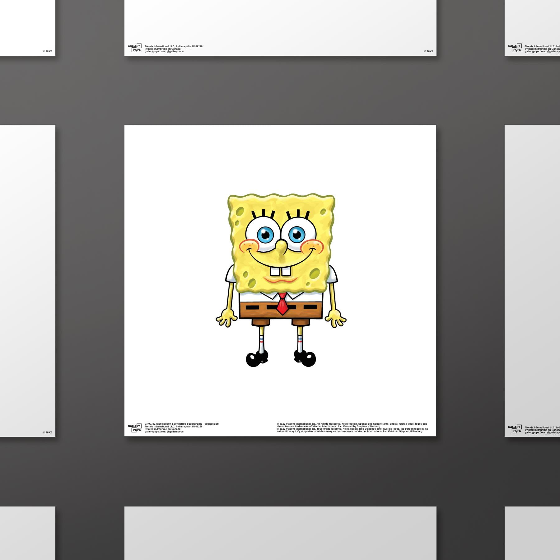 Gallery Pops Nickelodeon SpongeBob SquarePants - SpongeBob Wall Art, Unframed Version, 12" x 12"