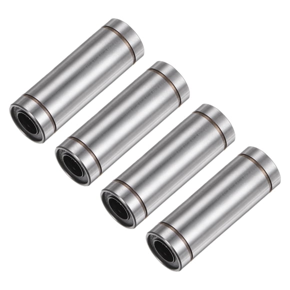 Unique Bargains 4pcs LM10LUU Linear Ball Bearings, 10mm Bore Dia, 19mm OD,55mm Length, Linear Motion Bearing for CNC Machine