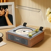 Udreamer Portable CD Players for Home, with Bluetooth &Hi-Fi Stereo Speakers,Remote Control | Brown