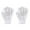 White, variant on 1 Pair Winter Gloves Unisex Coral Fleece Thick Soft Elastic Full Fingers Solid Color Great Friction Anti-slip Thermal Outdoor Skiing Skating Gloves