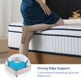 thumbnail image 5 of Full Size Mattress, 10 Inch Luxury Full Mattress in a Box, Cooling Memory Foam Mattresses with Individual Pocket Coils, Pressure Relief, Medium Firm, Fiberglass Free, 365-Night Trial, 5 of 7