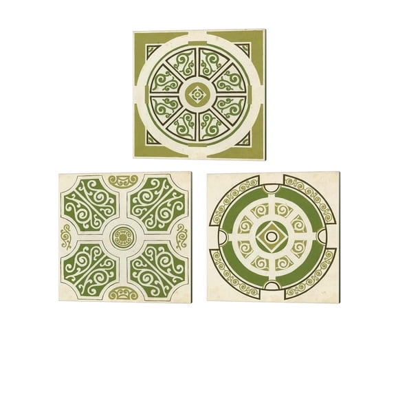 Metaverse June Erica Vess 'Garden Motif B' Canvas Art (Set of 3)