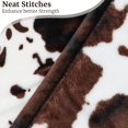 thumbnail image 3 of Cow Print Blanket Flannel Fleece Twin Size Blankets and Throws Fuzzy Lightweight Warm Cozy Black Cow Blankets Soft Microfiber Couch Sofa Throw Blanket Gift for Adults All Seasons 60" x 80", 3 of 6