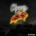 thumbnail image 4 of Craftnamesign Cheesy Neon Signs, Pizza Restaurant Decor, Pizza LED Signs, 4 of 4