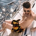 thumbnail image 2 of luoweisi Men's Beach Shorts Quick Dry Swim Trunks with Mesh Lining Thanksgiving Corn L, 2 of 5