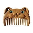 thumbnail image 4 of Peine de pelo corto de madera Salvador mini peine de dibujos animados peine pequeño peine de mano peine de barba regalo para mamá Conejo, 4 of 9