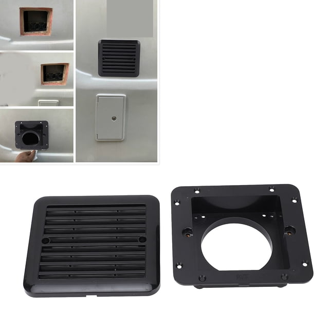 Rejilla De Ventilación Lateral Para RV, Resistencia Al Amarilleo, Rejilla De Ventilación Lateral Para RV De 140 X 130 Mm ABS Para Campistas, Yates, Baños, Cocinas
