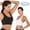 Black, variant on 2 Pack Sports Bras for Women, Supportive Workout Bras, Criss-Cross Back Padded Strappy Yoga Bra with Removable Cups