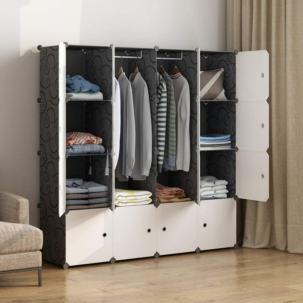 MAGINELS Portable Wardrobe Closets 14"x18" Depth Cube Storage, Bedroom
