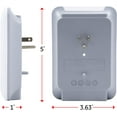 thumbnail image 3 of GE 11157 Robinet Surge, 3 Prises, 540J, USB 2.1A, Blanc, 3 of 6