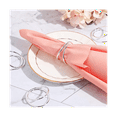 thumbnail image 2 of 36Pcs Metal Spiral Napkin Ring Buckles Simple Napkin Rings for Weddings Reception Buffet Table Decor Gold, 2 of 7