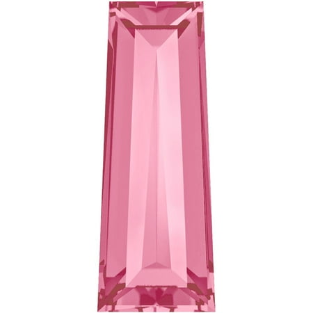 - Swarovski Crystal, #4503 Tapered Baguette Fancy Stones 4x2mm, 4 Pcs, Light Rose F