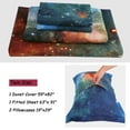thumbnail image 4 of PiccoCasa 4Pcs Polyester Duvet Cover Set Galaxy Sky Bedding Sheet, Twin, Multicolor, 4 of 8