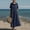 *Navy, variant on ClodeEU Women's Summer Linen Cotton Cowl Neck Short Sleeve Maxi Dress,Loose Fit Casual Beach Long Dress with Pockets Army Green,Women's Plus L