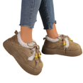 thumbnail image 5 of Willtoo Women Retro Lace Up Faux Suede Warm Ankle Boots Fleece Lined Platform Winter Footwear Non Slip Thick Sole Cold Weather Comfort Shoes, 5 of 5