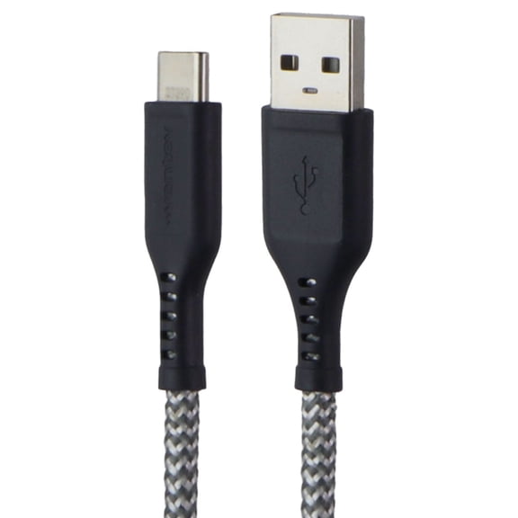 Open Box Ventev 6FT Braided High-Speed USB-A to USB-C Cable - Gray