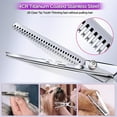 thumbnail image 2 of ZOUYUE Titanium Coated Professional 6 in 1 4CR Stainless Steel Dog Grooming Scissors with Safety Round Tip,Heavy Duty Pet Grooming Scissor for Dogs,Cats and Other Animals, 2 of 7