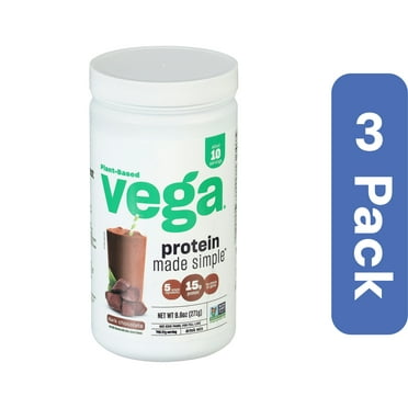 Vega Protein Simple Dark Chocolate 9.6 oz (Pack of 3)