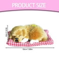 thumbnail image 3 of Sleeping Dogs on Pad Doll Toy,Cute Mini Puppy on Pad Plush Toy with Woof Sounds, Hand Sized Stuffed Dog Decor for Boys Girls - Realistic Sleeping Puppy on Mat for Furni Decorations, 3 of 7