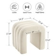 thumbnail image 5 of Zesthouse Multi-Functional Ottoman Stool, Tufted Linen Foot Stools Ottoman for Couch, Modern Vanity Stool for Living Room, Bedroom and Entryway, Beige, 5 of 12