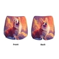 thumbnail image 3 of Cauagu Sunset Cloud Corgi Print Women's 2 in 1 Running Shorts Athletic Workout Gym Yoga Shorts Running Shorts for Women-Medium, 3 of 7