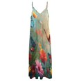 thumbnail image 4 of Dancing Butterflies Design Sleeveless Dress Woman Fashion Long Dresses Women's Summer Suit Dress 2025, 4 of 7