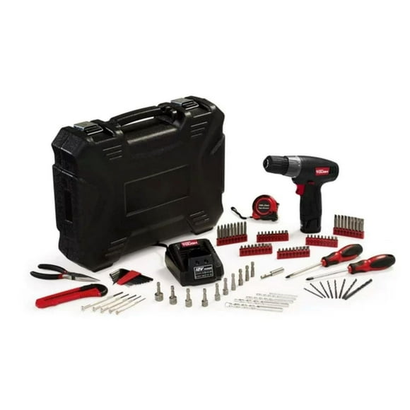 Hyper Tough 12-Volt Lithium-Ion Cordless Drill/Driver with 100 pieces Project Kit