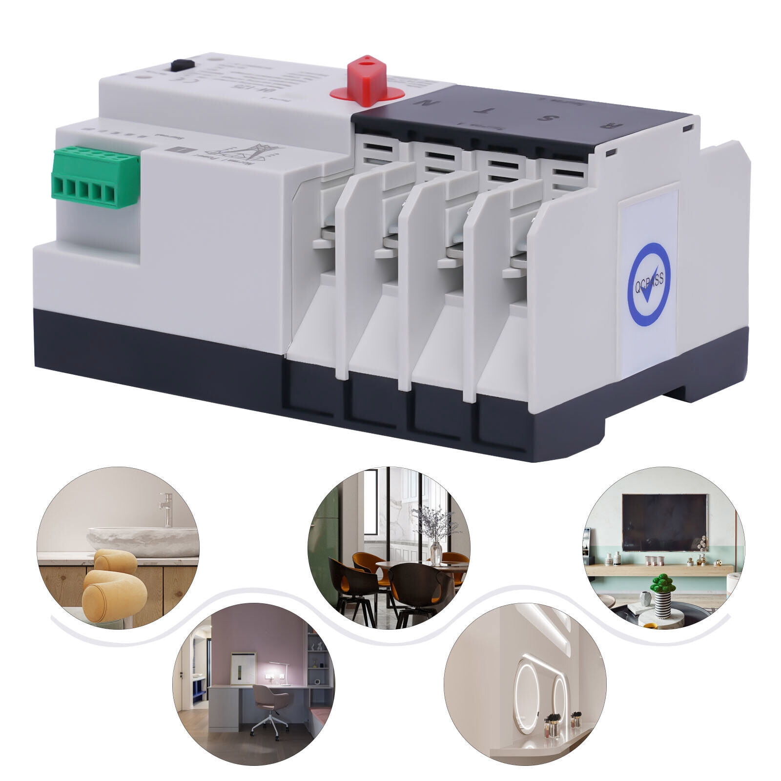 Dual Power Automatic Transfer Switch Changeover Switch 100A 4P 110V AC ...