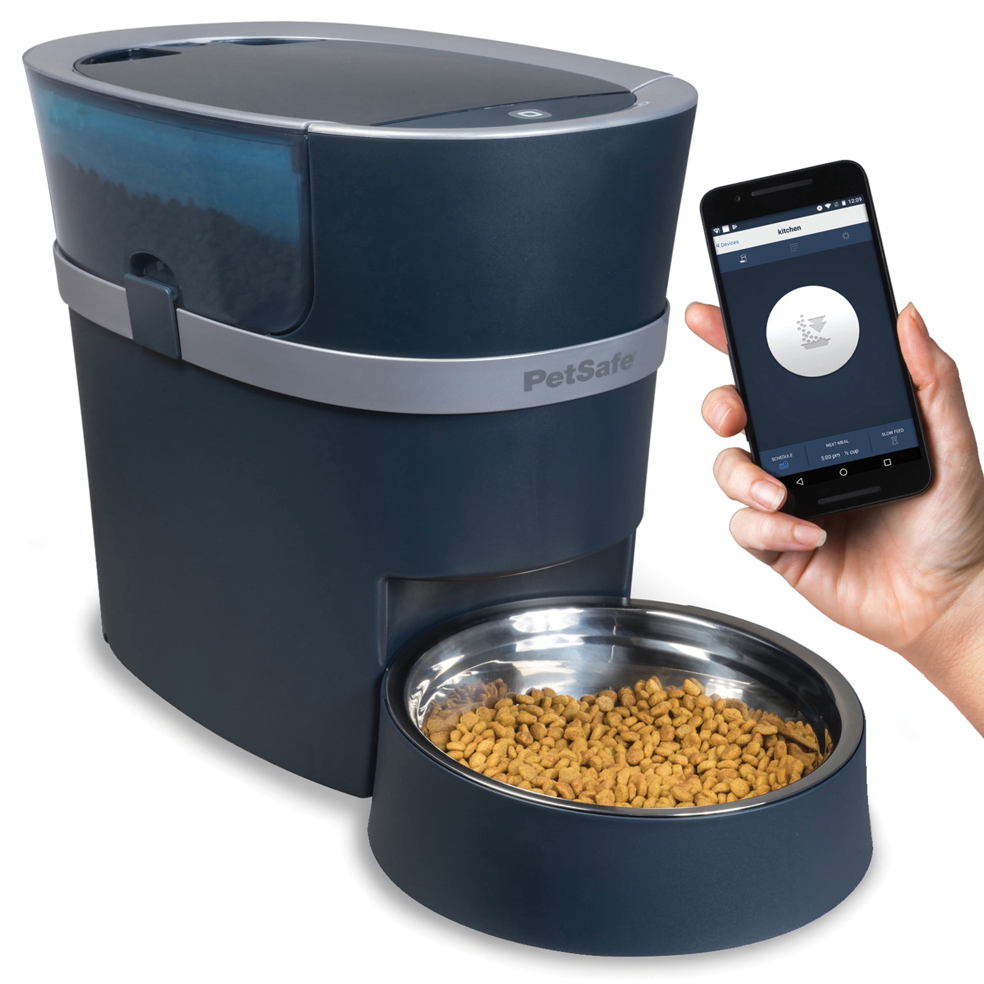 auto dog feeder walmart