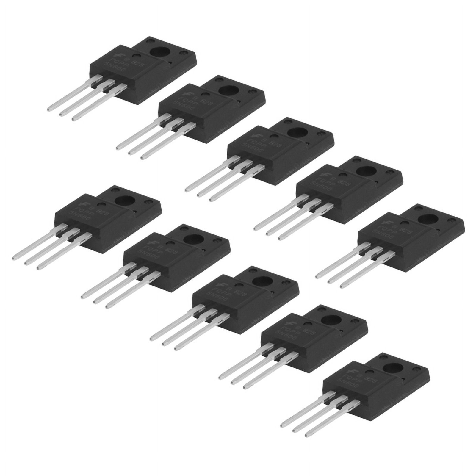 10 Pièces FQD5N60C - Transistor MOSFET 5N60 - Boîtier TO-252 - Pour Réparations électroniques