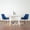 Blue, variant on Roundhill Furniture Aufurr 3-Pc Dining Set, White Round Dining Table with 2 Chairs, Green