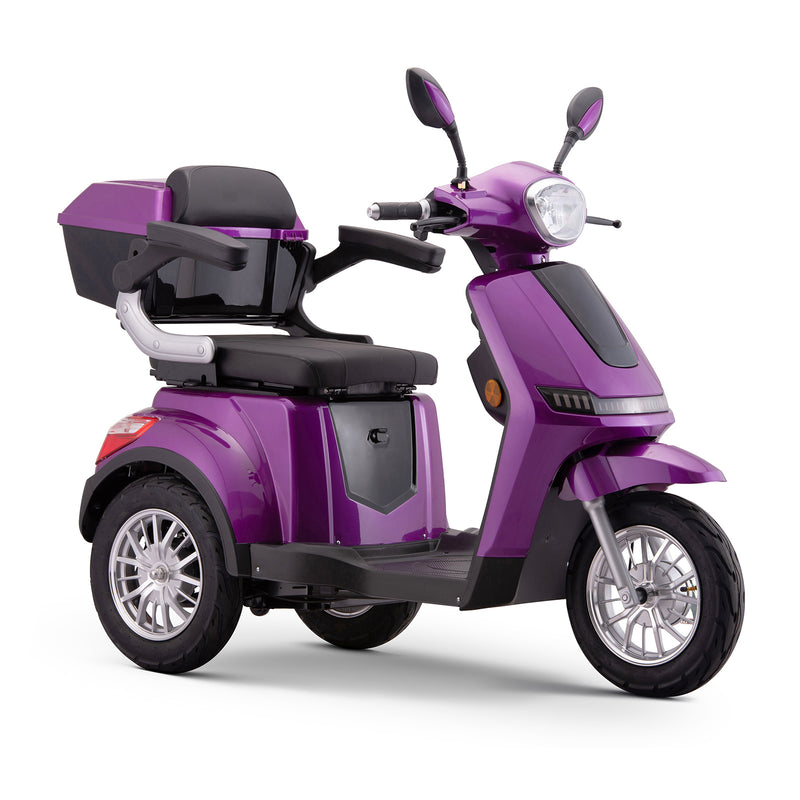 SKRT Large 3 Wheels Mobility Scooter (XW-E02), Electric Heavy Duty Wheelchair Device, 500 LBS Capacity for Seniors & Adults, Speed Adjust, Seat Extension