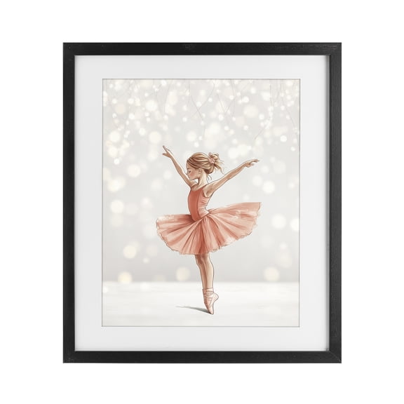Stupell Industries Cottage Dancer In The Light Black Framed Print Under Glass, 13 x 16, by Christine Simpson Art