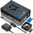 thumbnail image 2 of Miuzei Case for Raspberry Pi 4, Raspberry Pi 4b Case with Fan 35mm, with 5V 3A Power Supply, 4 pcs Heatsinks for Raspberry Pi 4 Model B 8gb / 4gb / 2gb, 2 of 4