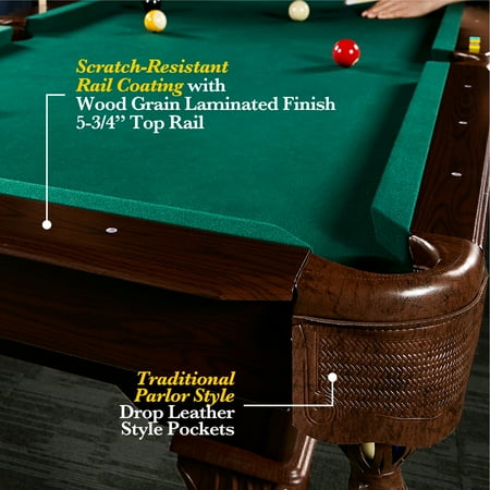 Barrington - Springdale 90" Billiard Table - Green/Brown