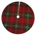 thumbnail image 1 of Faldas para árbol de Navidad a cuadros de 30 pulgadas, gruesas, para decoración navideña de invierno, para árbol de Navidad, 1 of 8