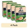 (4 pack) Quaker Protein Instant Oatmeal, Apples & Cinnamon, 12g Protein per Serving, Whole Grains, 2.11 oz Packets, (6 Pack)
