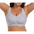 thumbnail image 6 of Qylux Womens Wireless Jelly Bra Plus Size Supportive Seamless Bras Full Coverage Push Up Comfortable No Underwire Tshirt Bras, 6 of 12