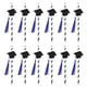 thumbnail image 4 of FELTECHELECTR 12 pajitas para bebidas con forma de gorro de graduación y gorro de graduación., 4 of 6