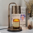 thumbnail image 6 of MEHOOM Vintage Metal Candle Warmer Lamp, with Dimmer and Timer & 2 Bulbs, Gifts for Bedroom Living Room, 6 of 10