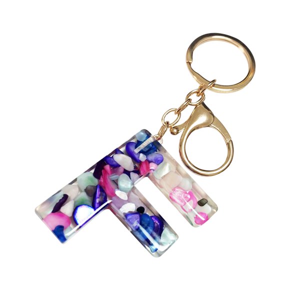 Summer Savings Xihbxyly Mother's Day Custom Creative Keyring Clasp 26 English Letter Pendant Keyring Holiday Gift Finder