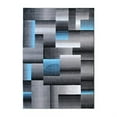 thumbnail image 2 of Flash Furniture Elio Rectangular Contemporary Black, Grey, Blue Area Rug, 6' x 9', 2 of 5