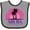 Heather and Black, variant on Inktastic Aruba Vacation Cruise Girls Baby Bib