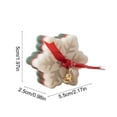 thumbnail image 4 of 3 Pcs Christmas Snowflake Candles Decorations Winter Trendy Candles Snowflake Shaped Wax Aesthetic Gifts for Christmas Home Birthday Wedding Table Party Decorations Party Supplies, 4 of 6