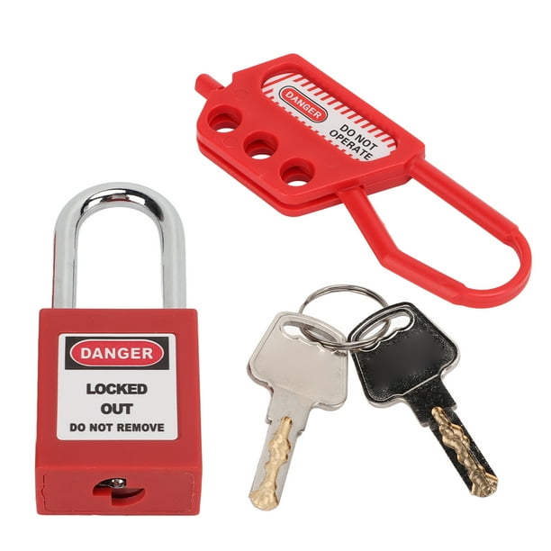 Cerradura de Cerrojo de Seguridad Cerrojo de Seguridad de Bloqueo y Etiquetado Cerrojo de Cerrojo de Nailon Industrial de 3 Orificios Candado de Cerrojo de Cerrojo para