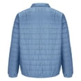 thumbnail image 4 of Men's Lightweight Puffer Winter Jacket Packable Puffy Zip Up Stand Collar Bubble Insulated Coat for Travel Ski Hiking, 4 of 5