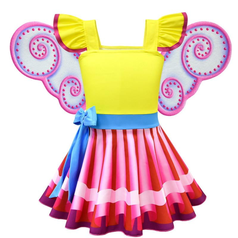 Little Girls Nancy Costumes Dress Up With Butterfly Wings And Mask