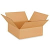 IDL Packaging Flat Corrugated Shipping Boxes 12"L x 12”W x 4"H (Pack of 25) - Excellent Choice of Strong Packing Boxes for USPS, UPS, FedEx Shipping