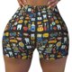 thumbnail image 2 of Fotbe Teeth Shorts Sin Costuras – Shorts Deportivos de Cintura Alta para Mujer, Elásticos para Gimnasio, Yoga, Running o Ciclismo-Large, 2 of 8